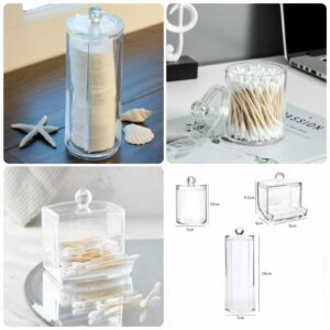 *Acrylic Cotton Bud holder 3pcs Set