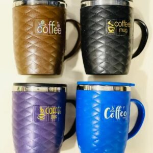 Stainless Steel Coffee Mug With Air Tight Lid 400ml