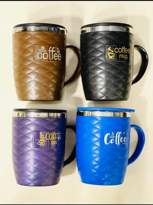 Stainless Steel Coffee Mug With Air Tight Lid 400ml