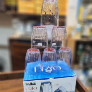 Pack of 6 Clear Acrylic Drinking Glasses