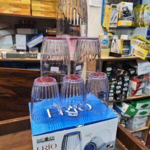 Pack of 6 Clear Acrylic Drinking Glasses