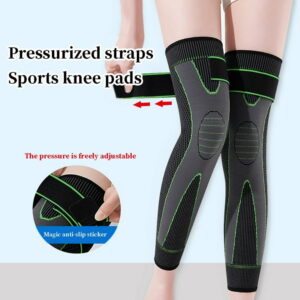 Long Knee Support Sleeve – Adjustable Knee & Leg Brace