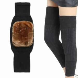 Thermal Knee Warmers with Straps – Pain Relief Wool Pads (2PCS)