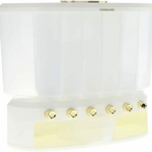 6-Grid Rice & Grain Storage Bucket – Kitchen Organizer