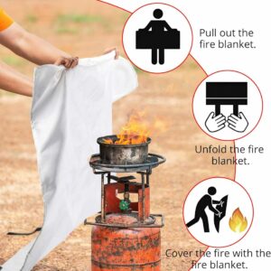 Fire Blanket Fiberglass – Kitchen & Home Safety Cover