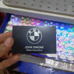 Customized Black Metal Card – Premium Engraved