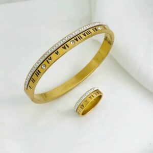 stainless steel bangles ring set