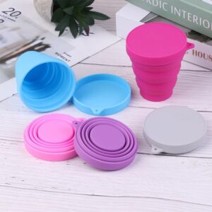 Collapsible Silicone Travel Cup with Lid – Portable & Foldable