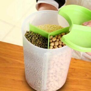 3-in-1 Airtight Storage Jar with 3 Compartments