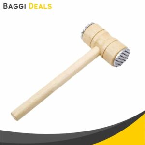 Wooden Steak Mallet – Heavy-Duty Double-Sided Meat Hammer
