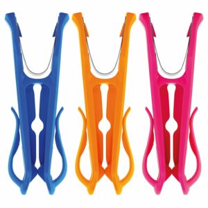 HEGS Heavy-Duty Clothespins with Hooks – 18 Pack