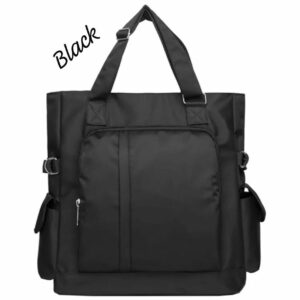 Waterproof Canvas Tote Laptop Bag – Multi-Pocket Work Bag