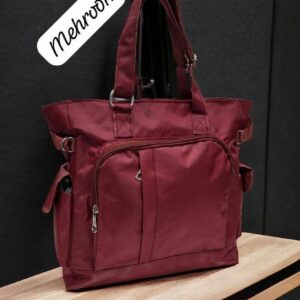Waterproof Canvas Tote Laptop Bag – Multi-Pocket Work Bag
