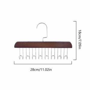 Luxury Wooden Clothes Rack with Metal Frame – Brown & Gold