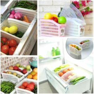 Large Plastic Fruit & Vegetable Basket – Kitchen Organizer
