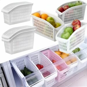 Large Plastic Fruit & Vegetable Basket – Kitchen Organizer