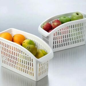Large Plastic Fruit & Vegetable Basket – Kitchen Organizer