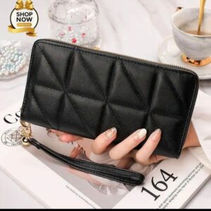 Forever Young Spacious Top Zipper Ladies Hand Clutch