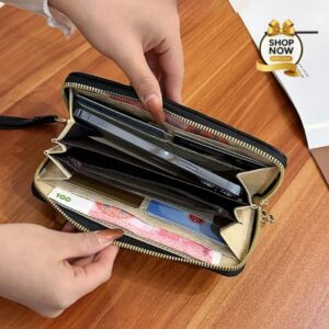 Forever Young Spacious Top Zipper Ladies Hand Clutch