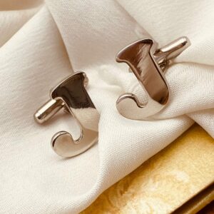 Alphabet Letter Cufflinks for Men – Initial Style