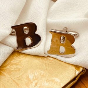 Alphabet Letter Cufflinks for Men – Initial Style