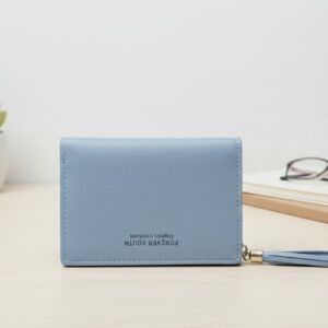 Women’s Short Tassel Wallet with Coin & Card Holder