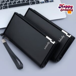 Baellerry Spacious Top Zipper Long Wallet with Mobile Holder