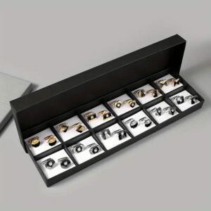 12-Piece Premium Cufflinks Gift Set for Men