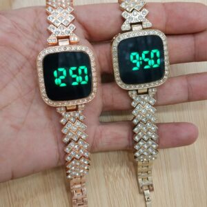 Diamond Studded LED Smart Watch for Girls & Women
