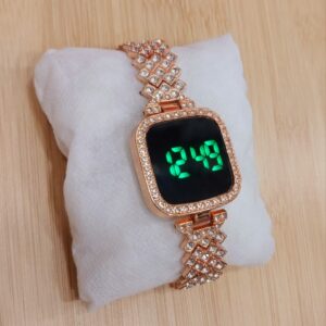 Diamond Studded LED Smart Watch for Girls & Women