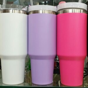 40oz Stainless Steel Vacuum Tumbler with Handle (1200ml)
