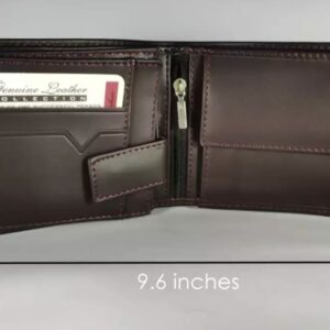 Genuine Leather Spacious Wallet with Card Holder & Zip