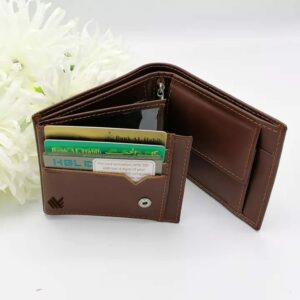 Genuine Leather Spacious Wallet with Card Holder & Zip