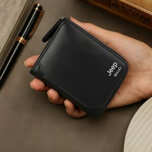 JEEP Spacious Top Zipper Wallet with Card Holder