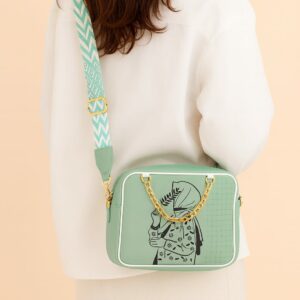 Synthetic Leather Crossbody Bag for Hijab Girls