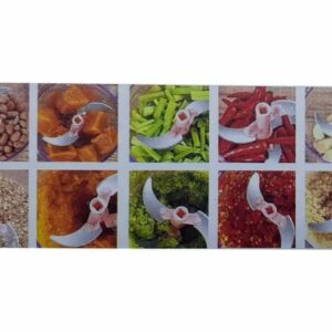 Manual Vegetable Hand Chopper – 3 Blade Food Cutter
