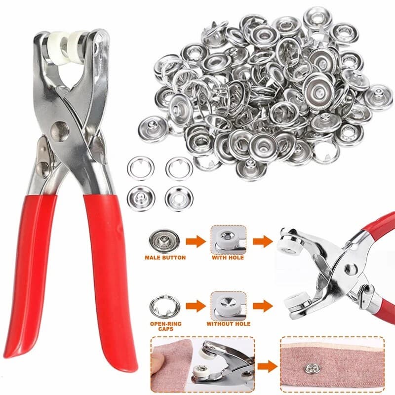 Snap Button Press Tool 9.5mm – DIY Fastener Kit