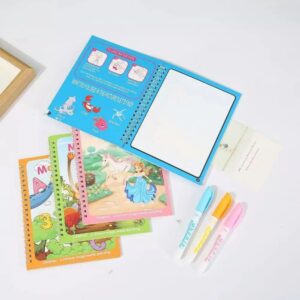 Reusable Magic Water Coloring Book for Kids
