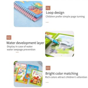 Reusable Magic Water Coloring Book for Kids