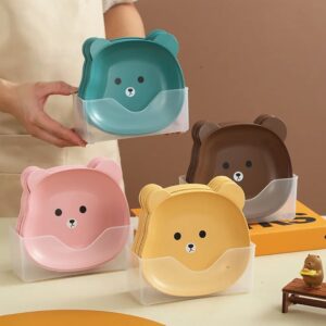 Mini Bear Snack Trash Tray Set – 10PCS