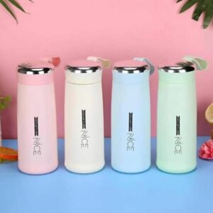 400ml Glass Thermos Water Bottle – Leakproof Tea & Coffee Flask