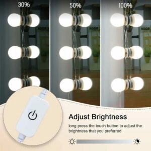 LED Vanity Mirror Lights – 10 Bulbs with 3 Light Modes