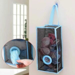 Plastic Shopping & Garbage Bag Holder – Hanging Kitchen Basket
