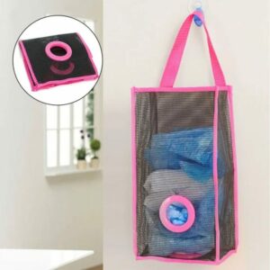 Plastic Shopping & Garbage Bag Holder – Hanging Kitchen Basket