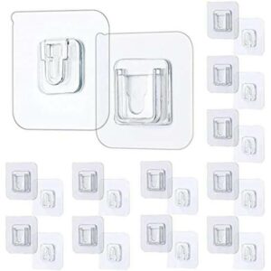 10 pcs Double-Sided Adhesive Wall Hooks – Heavy Duty