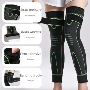 Long Knee Support Sleeve – Adjustable Knee & Leg Brace