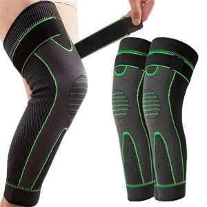 Long Knee Support Sleeve – Adjustable Knee & Leg Brace