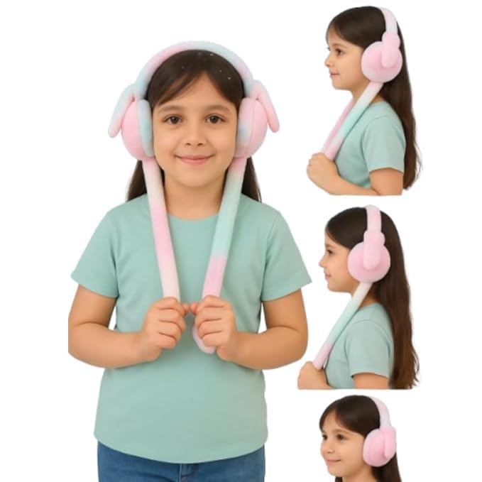 Plush Moving Ear Earmuffs with Sound Effects – Kids - Image 3