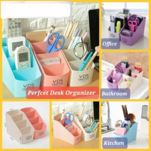 Plastic Desktop Storage Box Organizer for Makeup & Office