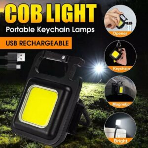 Mini LED Keychain Flashlight – USB Rechargeable